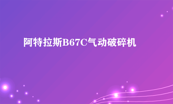 阿特拉斯B67C气动破碎机