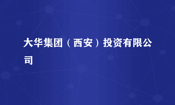 大华集团（西安）投资有限公司