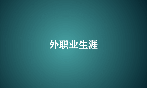 外职业生涯