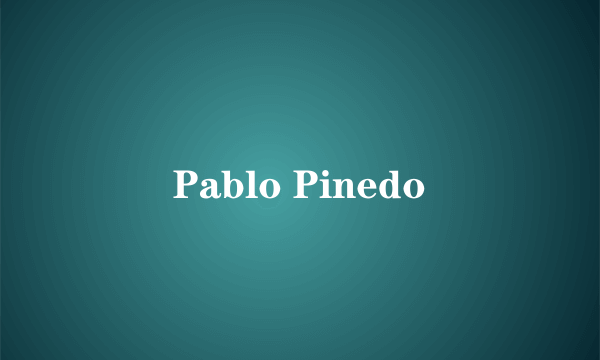 Pablo Pinedo