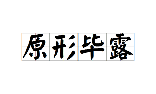 原形毕露（成语）