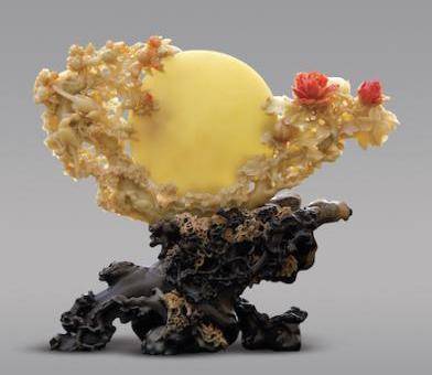 青田石（一种产于浙江青田的印章石）