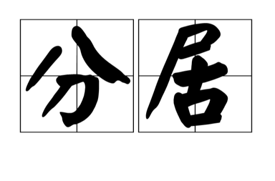 分居（汉语词语）