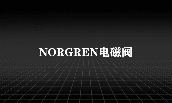 NORGREN电磁阀