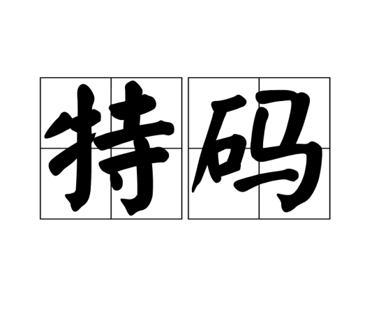 特码（汉语词语）