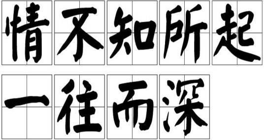 情不知所起一往而深
