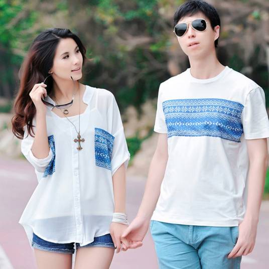 情侣装（情侣双方穿的一对的衣服）