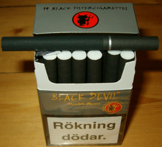 Black Devil（Black Devil 是香烟名称）