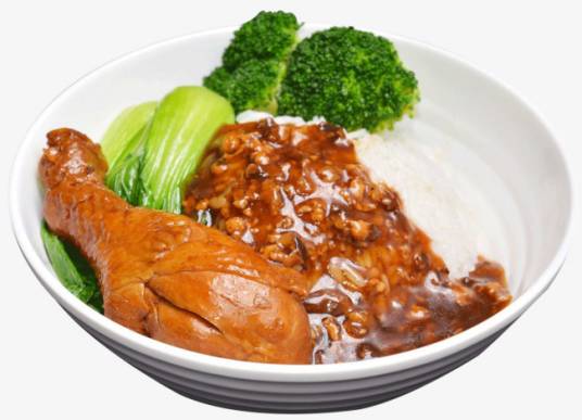 鸡腿饭（以鸡腿白米饭为原材料制作的食品）