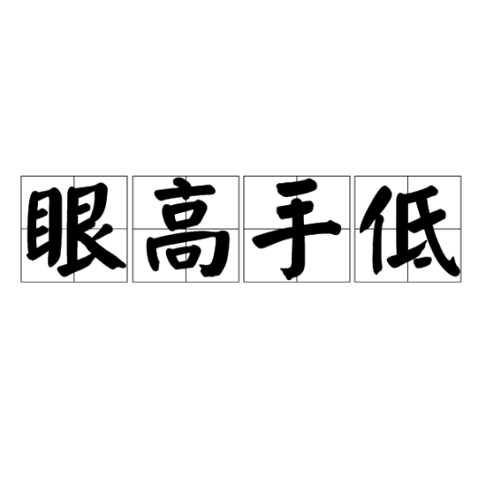 眼高手低