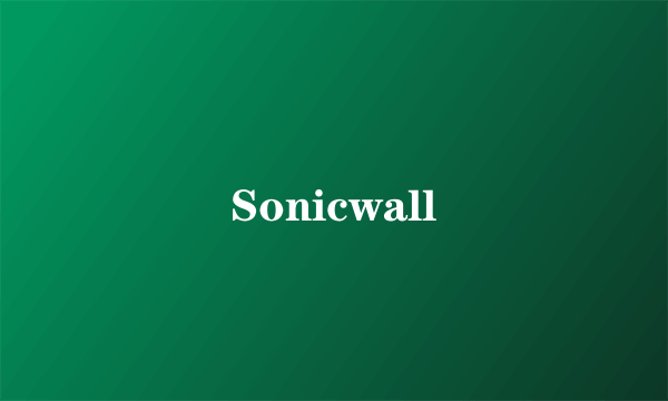 Sonicwall