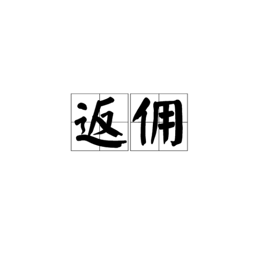 返佣（专有名词）