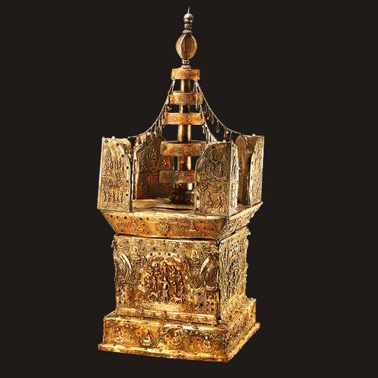 鎏金七宝阿育王塔