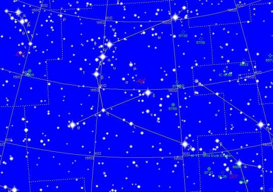 天鹰座(黄道周边的星座之一)