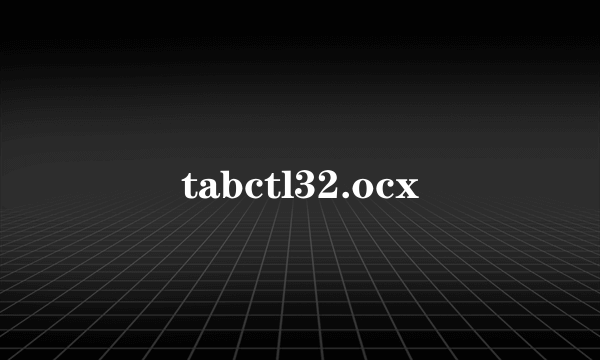 tabctl32.ocx