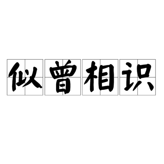 似曾相识（词语解释）