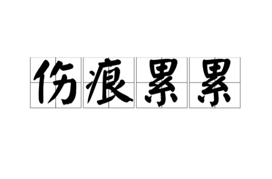伤痕累累（成语）