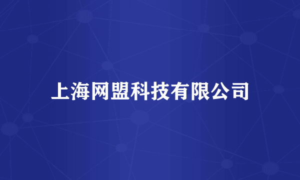 上海网盟科技有限公司
