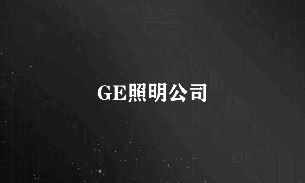 GE照明公司