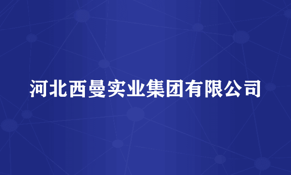 河北西曼实业集团有限公司