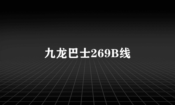 九龙巴士269B线