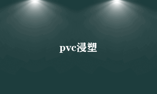 pvc浸塑