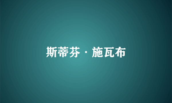 斯蒂芬·施瓦布