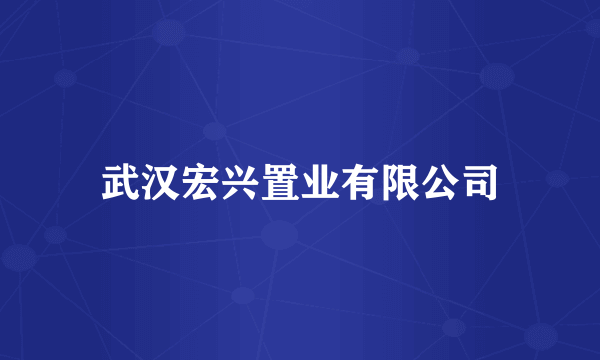 武汉宏兴置业有限公司