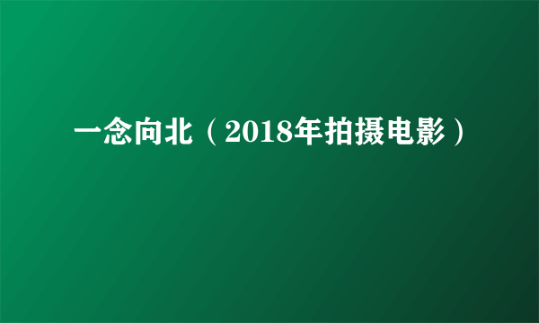 一念向北(2018年拍摄电影)