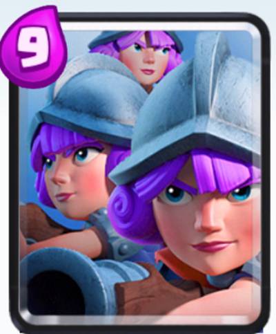 三个火枪手(游戏《部落冲突:皇室战争》中的一张卡牌)